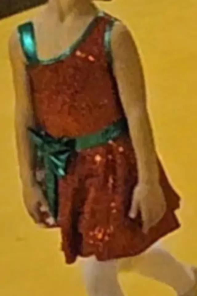 Vestido Navidad lentejuelas talla 5