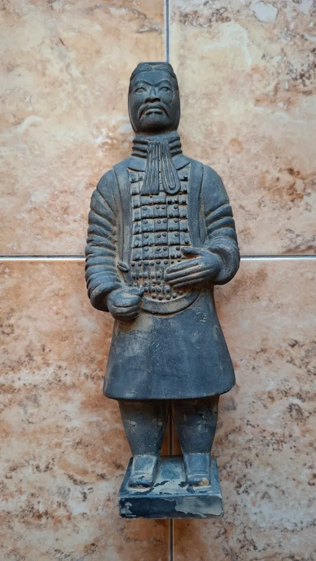 Guerrero chino terracota figura