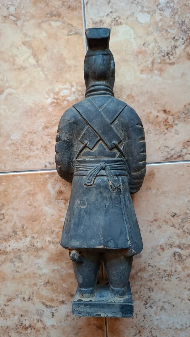 Guerrero chino terracota figura