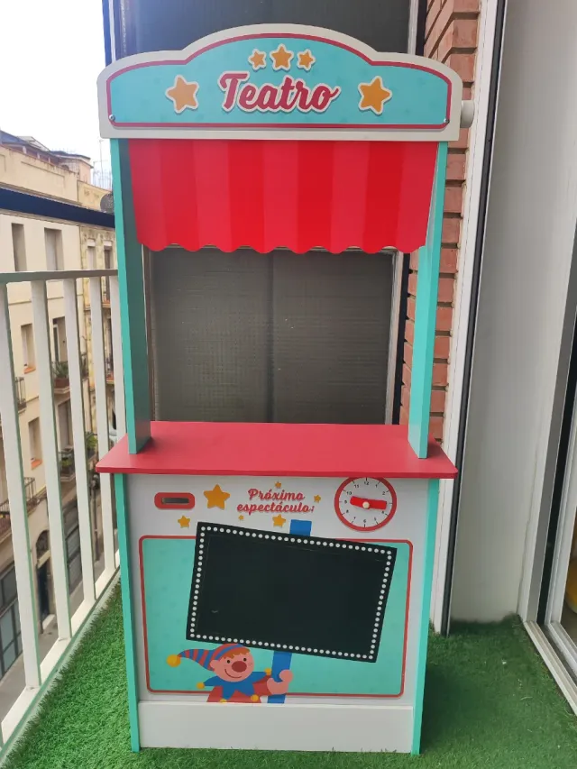 Teatro/Mercato in Legno per Giochi Simbolici