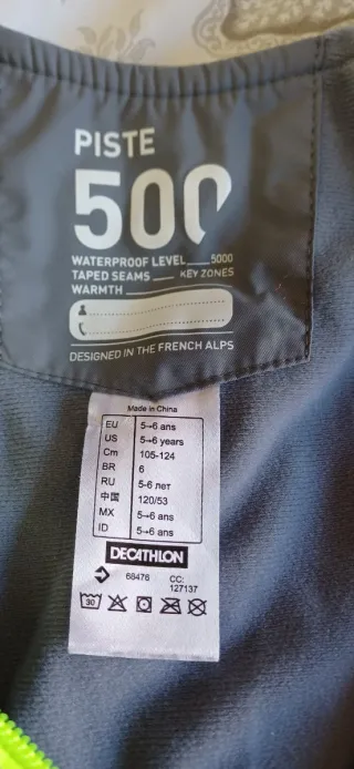 Pantalón de esquí para niño Wedze 6-7 años.