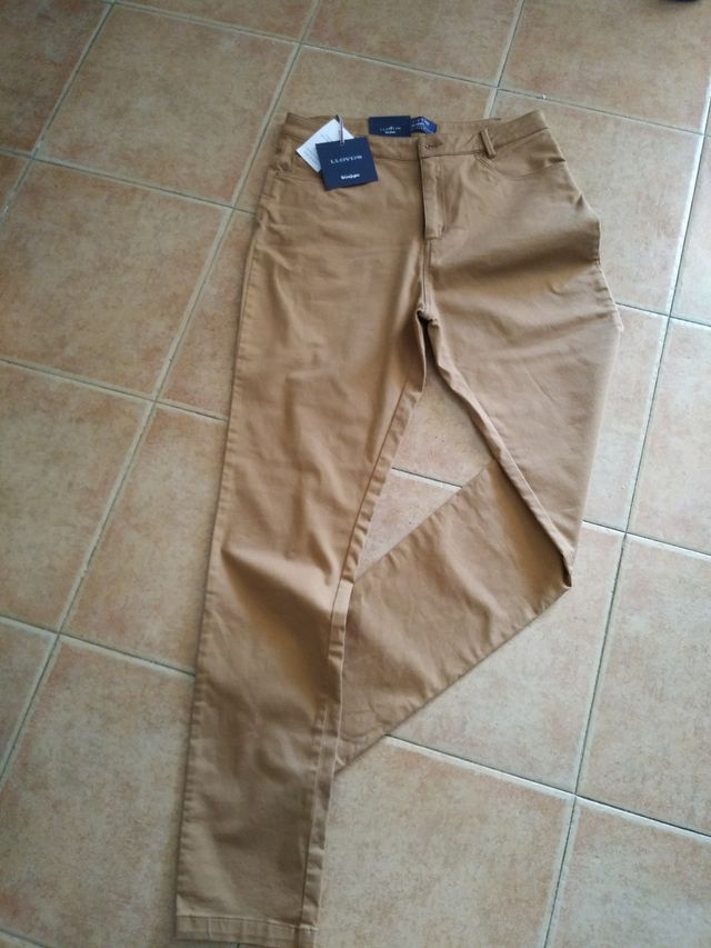 Pantalón caballero 5 bolsillos beige T.42
