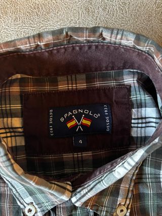 Camisa Spagnolo cuadros hombre