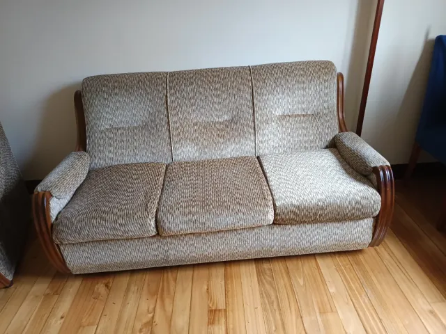 Sofá cama 2 plazas + butaca