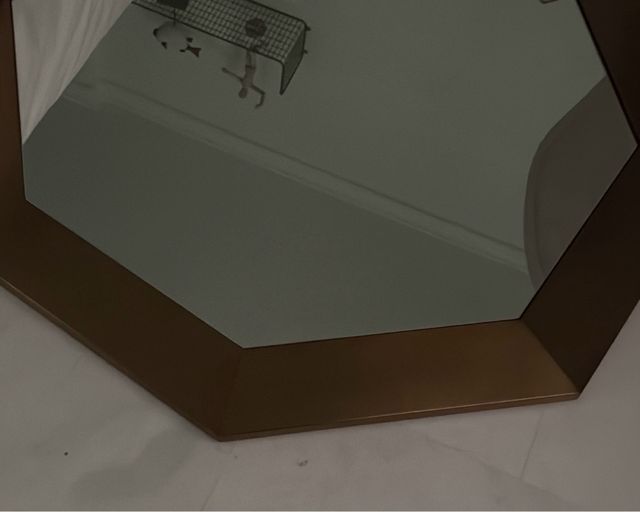 Espejo Octogonal Corte Inglés Bronce