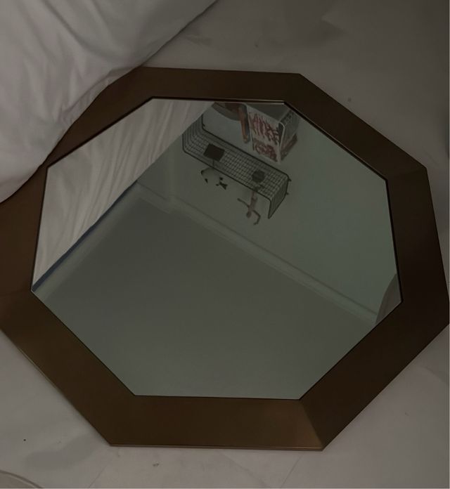 Espejo Octogonal Corte Inglés Bronce