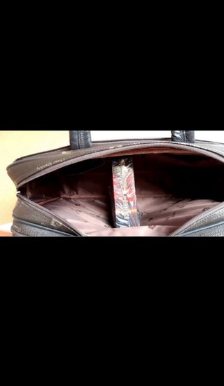 Maletín Pierre Cardin Cuero Marrón Negro