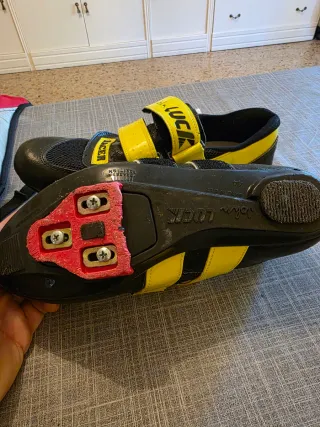 Zapatillas Ciclismo Luck Racer Negras Amarillas