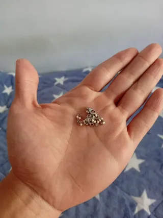 Pulsera cadena eslabones con perlas