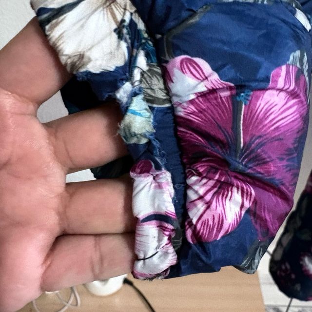 Chaqueta floral poliéster chica