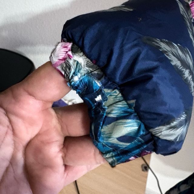 Chaqueta floral poliéster chica