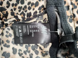 Camisón lencería leopardo negro y marrón