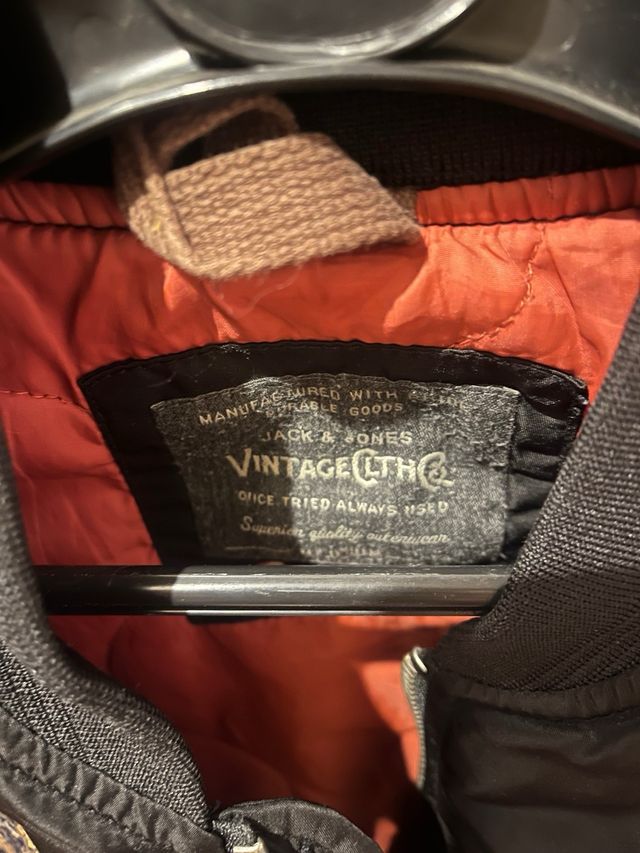 Cazadora Bomber Negra US Army