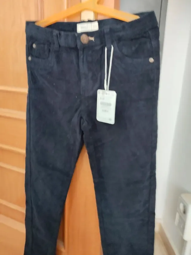 Pantalón de pana azul marino Sfera T. 9-10