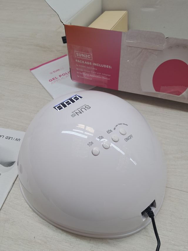 Lámpara UV Uñas Profesional,NAILGIRLS Lámpara UV LED 36W