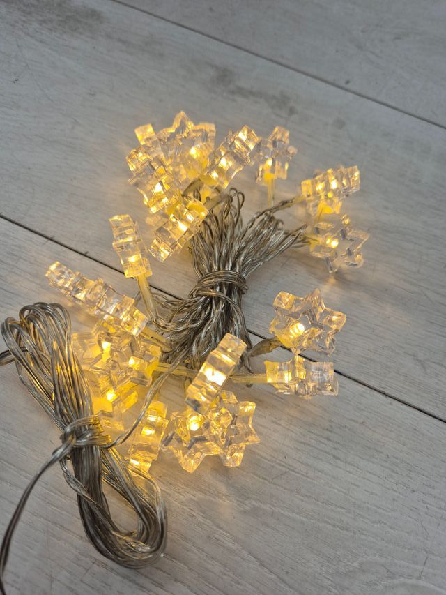 Guirnaldas de luces de estrellas