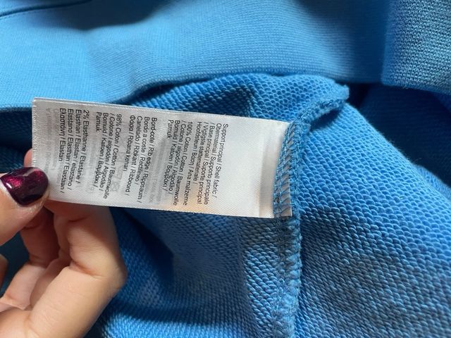 Sudadera Lacoste Azul Talla M. Original