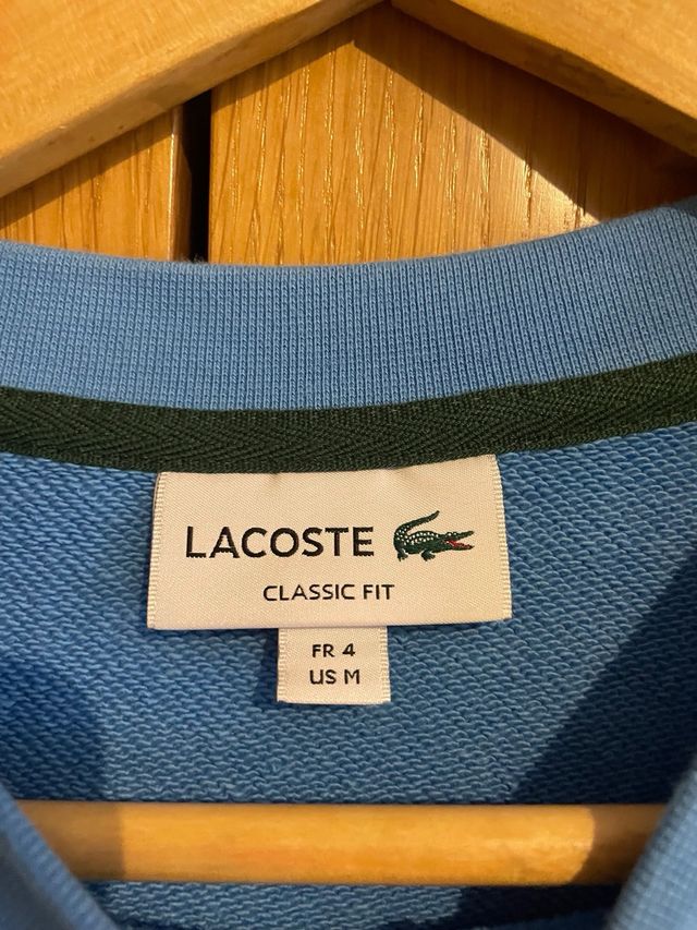 Sudadera Lacoste Azul Talla M. Original