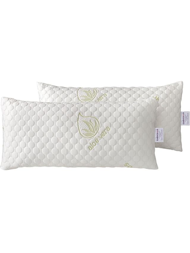 Almohadas viscoelástica Aloe Vera Pack 2 x 70 cm
