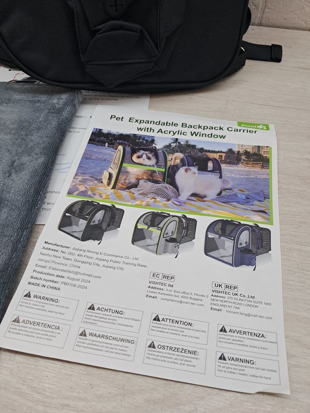 Mochila Gato 6kg para Gatos e Cães - Pecute