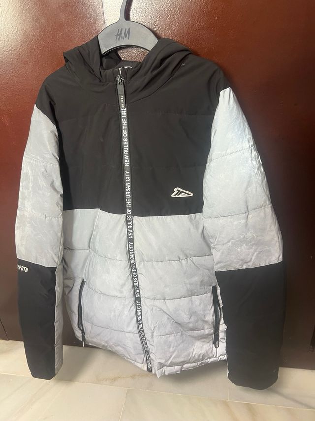 Chaqueta Tenzh reflectante negra y gris