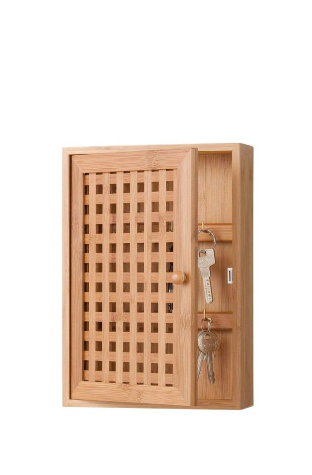 Zeller 13876 Armário para Chaves, Madeira, Marrom, 19x6x27 cm