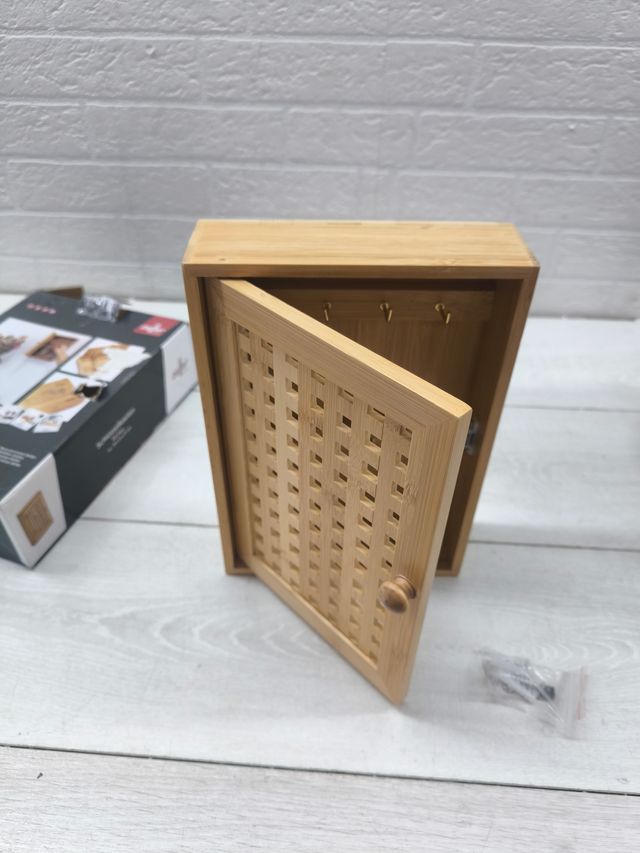 Zeller 13876 Armário para Chaves, Madeira, Marrom, 19x6x27 cm