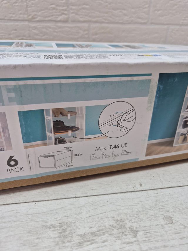 Juego de 6 cajas para zapatos MAX HOME