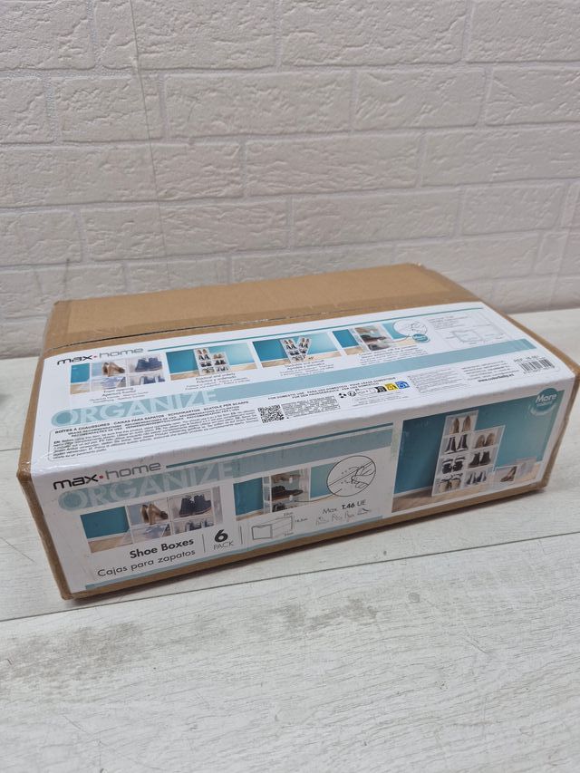 Juego de 6 cajas para zapatos MAX HOME