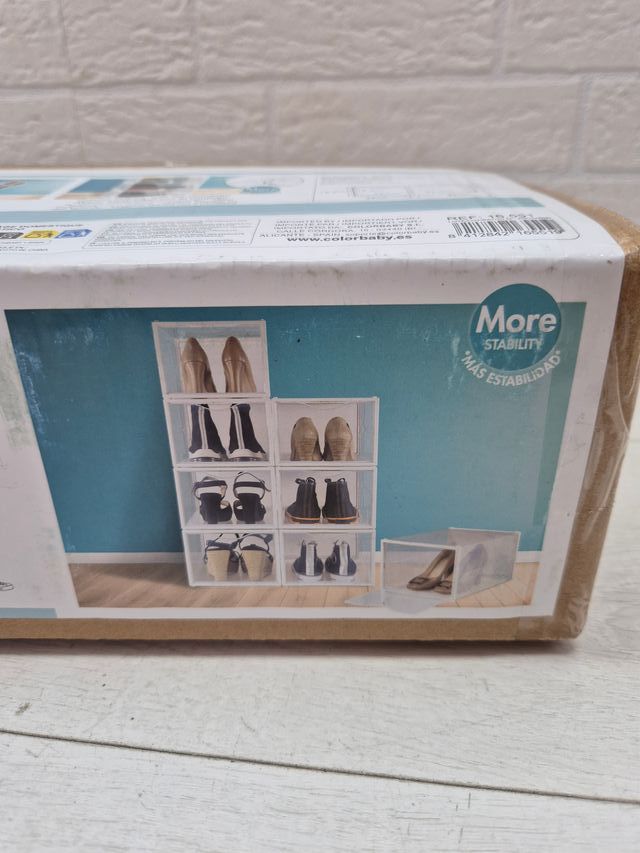 Jogo de 6 caixas para sapatos MAX HOME