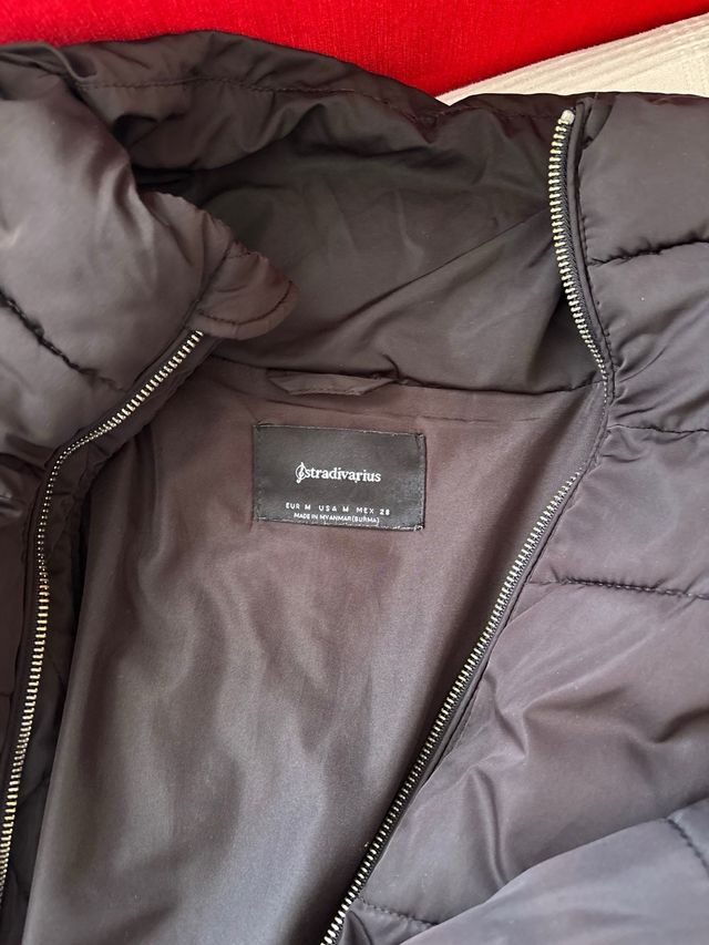 Chaquetón Stradivarius Negra Talla M