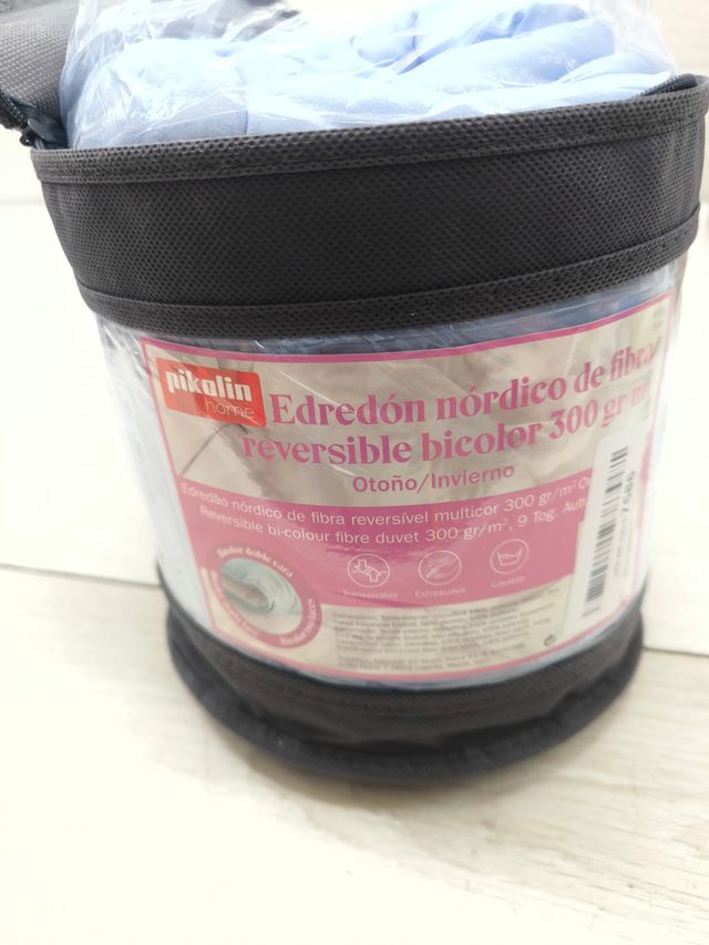 Edredom Reversível 300 gr - Relleno Nórdico 100x120 para Cuna de 60