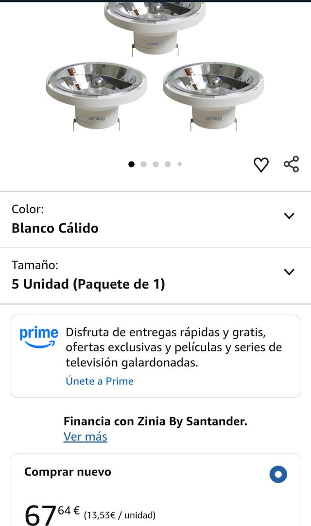 Pack de 5 focos led Sigmaled lighting