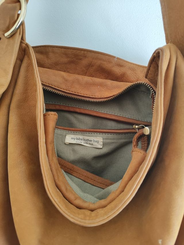 Bolso Biba Marrón Piel