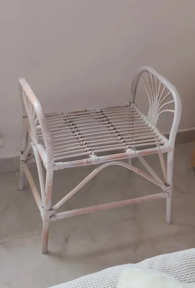 Butaca de dormitorio de ratán