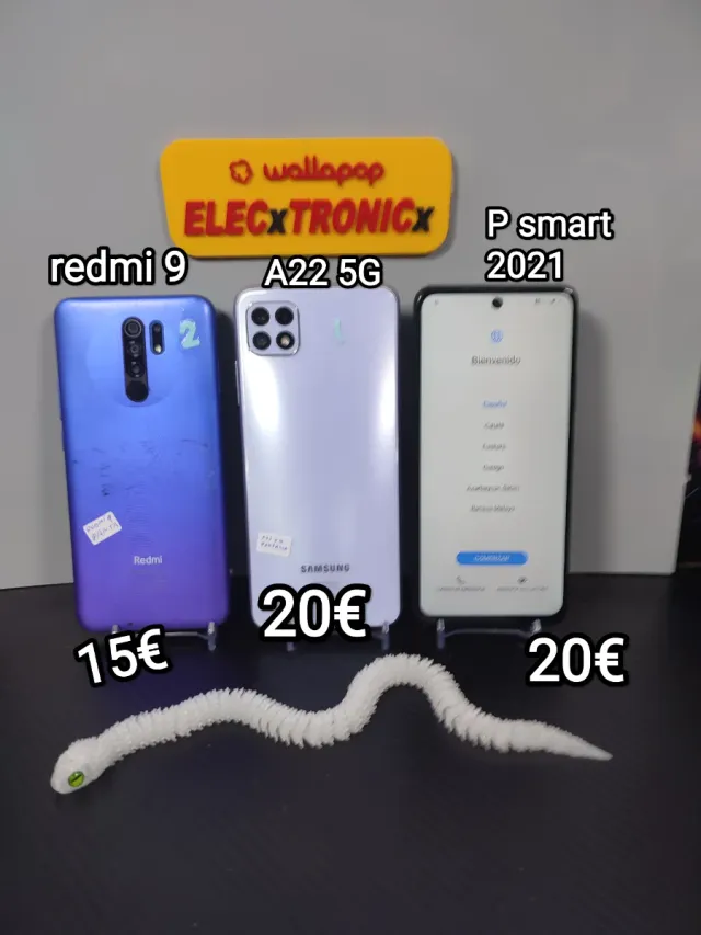 Redmi 9, Samsung A22 5G y Huawei P smart