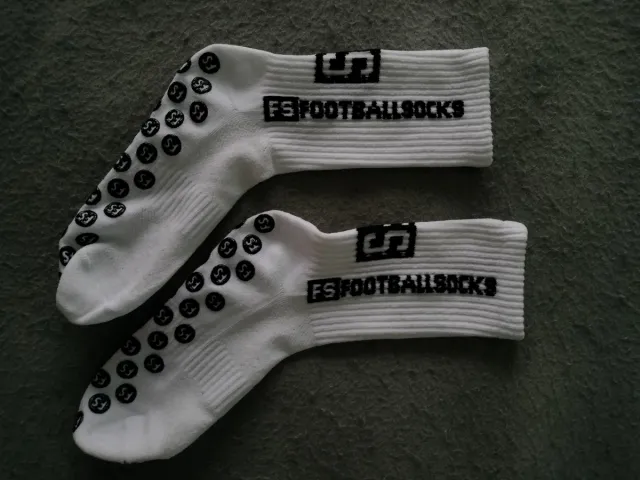 Calcetines FS FOOTBALLSOCKS blancos antideslizante