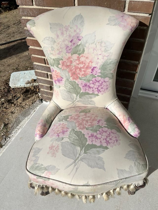 Silla Isabelina auténtica floral