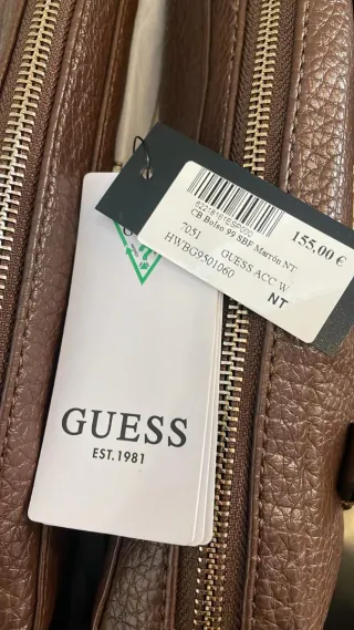 Bolso Guess Marrón Piel