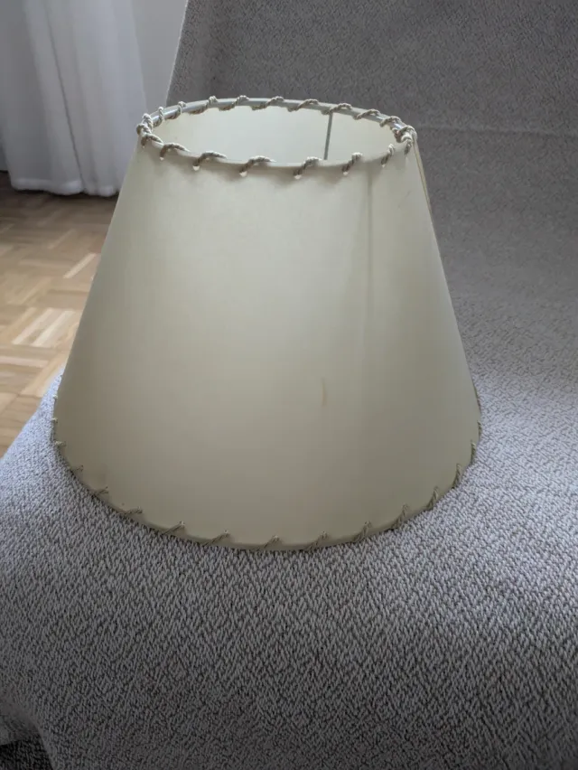 Pantalla de lámpara cónica beige