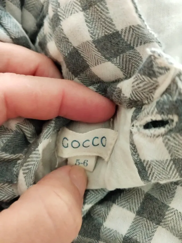 Vestido Gocco Cuadros Talla 5-6