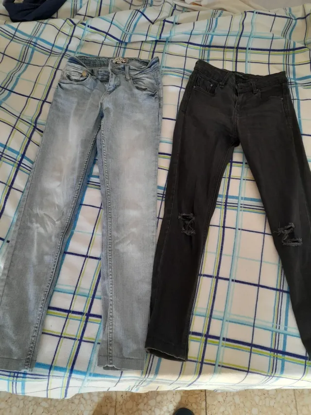 Lote de 4 vaqueros de marcas diferentes