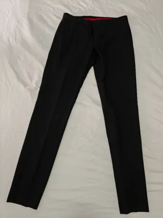 Pantalón de vestir negro hombre talla 40