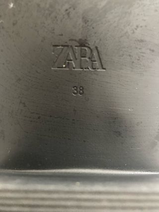 Botines Zara piel negros T38