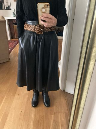 Botines Zara piel negros T38