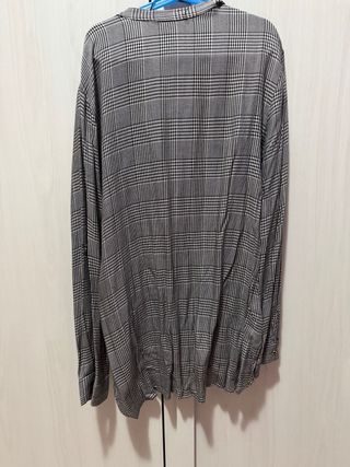 Camicia Zara a quadri grigia
