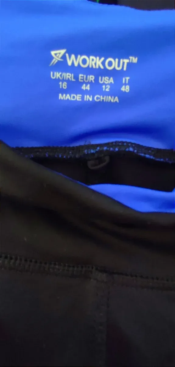 Pantalón fitness mujer WorkOut Talla 44 Atmosfere