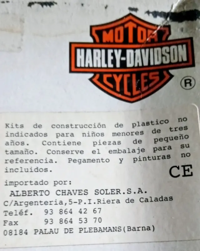 Harley-Davidson Black Classic 1/12 año 1996