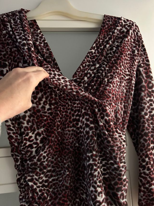 Vestido estampado leopardo talla M