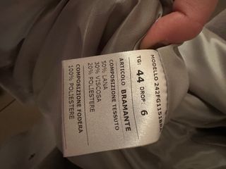 Cappotto Patty Tange Grigio Taglia Unica